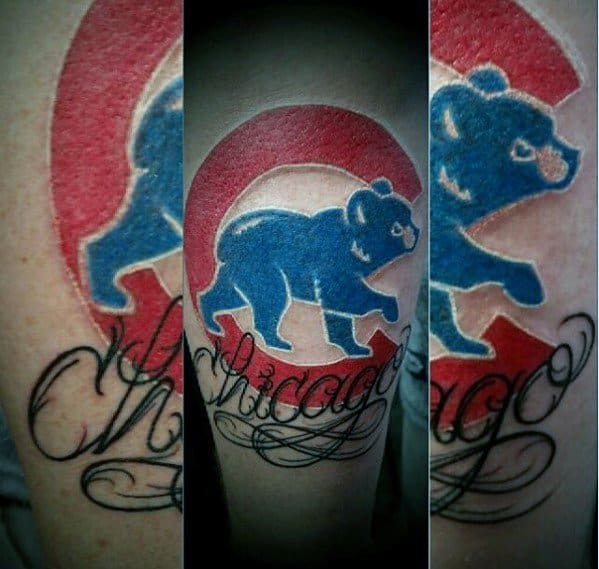 Chicago Cubs Arm Tattoos For Gentlemen