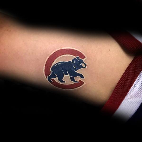 Chicago Cubs Tattoo Ideas For Males Inner Arm Bicep