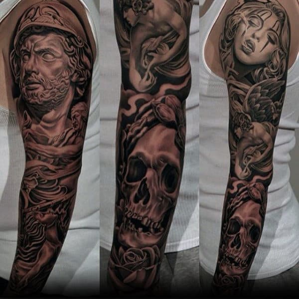 Chicano Unique Male Sleeve Tattoos