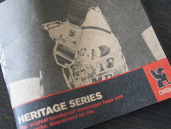 Chrome Industries Barrage Cargo Mens Compact Rolltop Backpack Tag