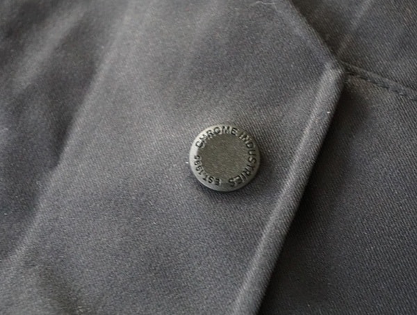 Chrome Industries Storm Seeker Shell Ms Button Detail On Top Of Pocket
