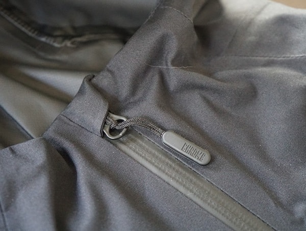 Chrome Industries Storm Seeker Shell Ms Jacket Top Main Zipper With Cover