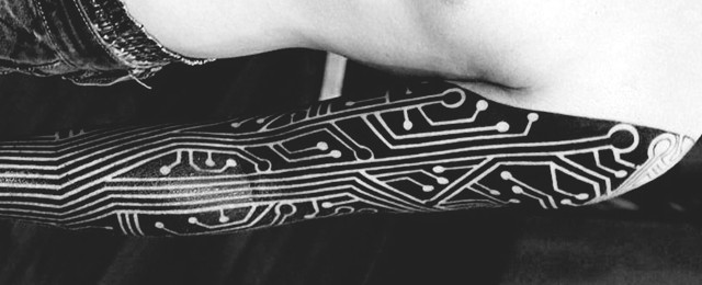 Circuit Board Tattoo Designs For Men