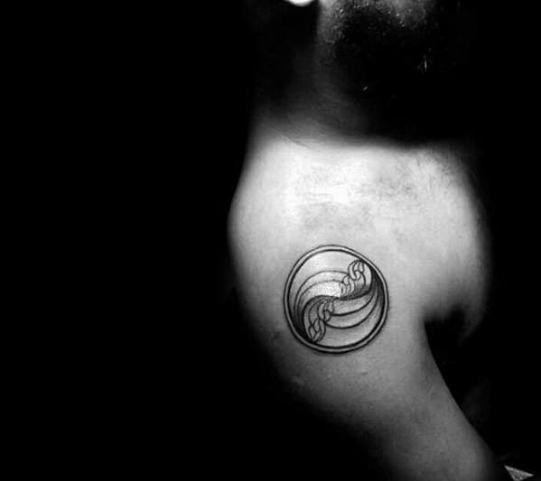 Circular Simple Arm Male Small Tattoos