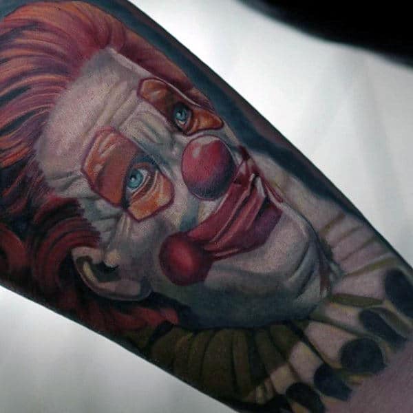 Circus Clown Guys Arm Tattoos