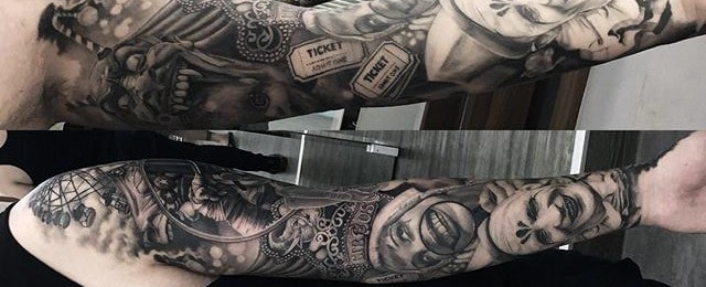 Circus Tattoos For Men