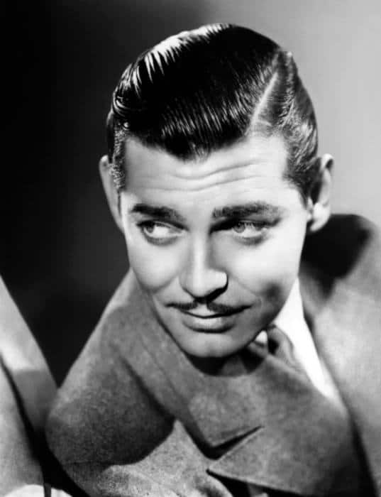 Clark Gable Slicked Comb Over 1930s Mens Haircut