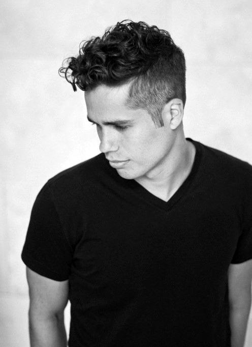 Classic Curly Fade Hairsyle For Guys