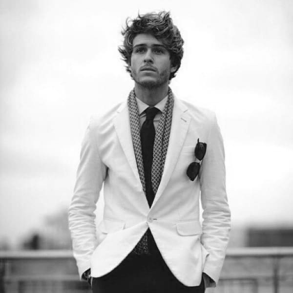 Classic Wavy Surfer Hair For Guys Medium