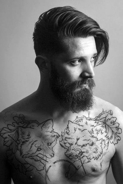 Classy Medium Long Guys Hairstyle Combed Over