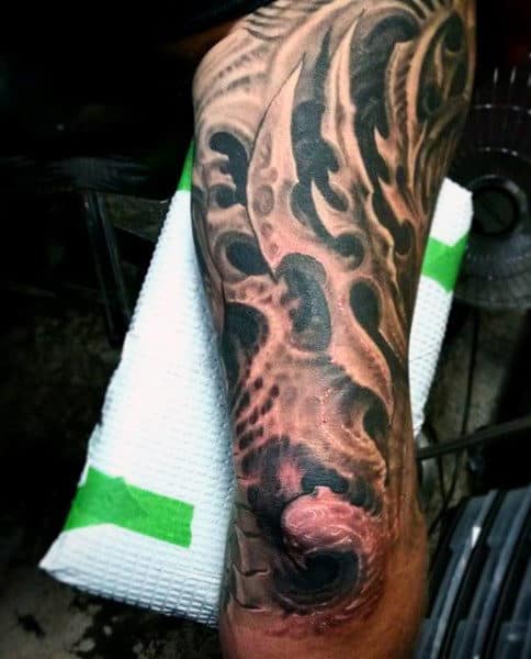 Claw Mens Elbow Tattoo