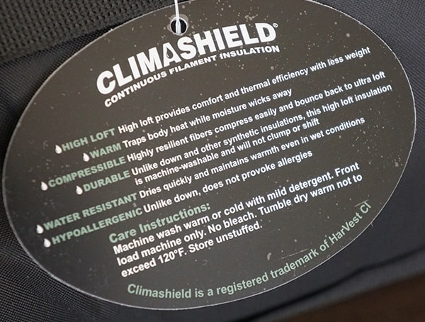 Climashield Continous Filament Insulation Tactical Kelty Sleeping Bag