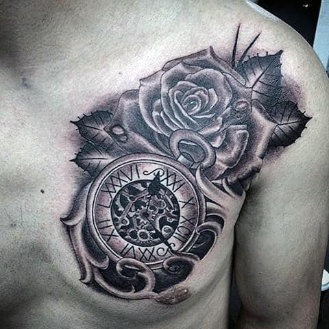 Clock Tattoo Design Ideas For Men