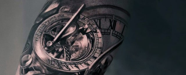 Clock Tattoo Designs For Men