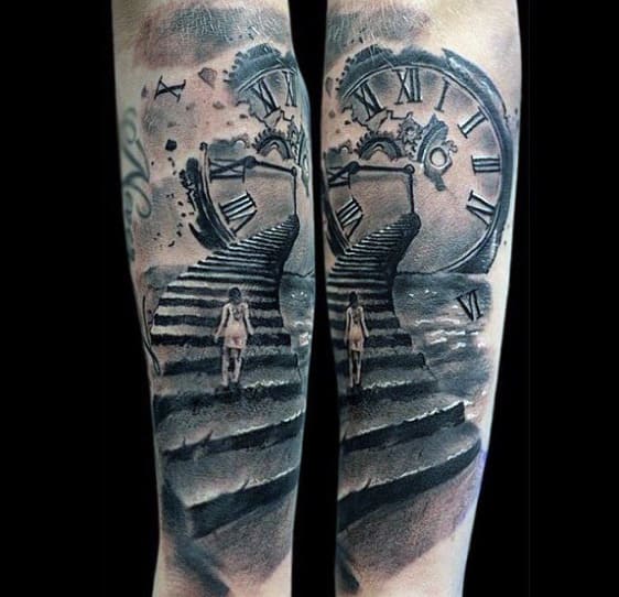 Clock Tattoo For Men