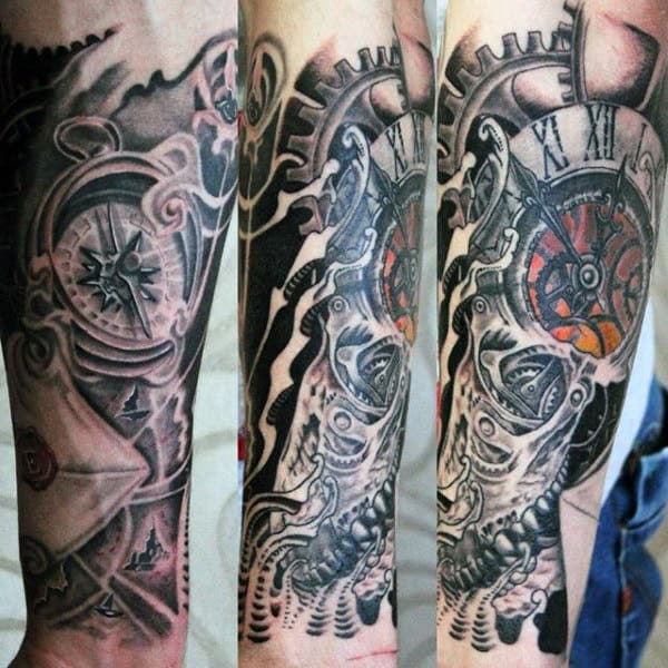 Clock Tattoo Ideas For Men