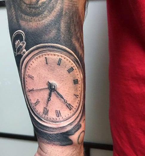 Clock Work Men's Tattoo