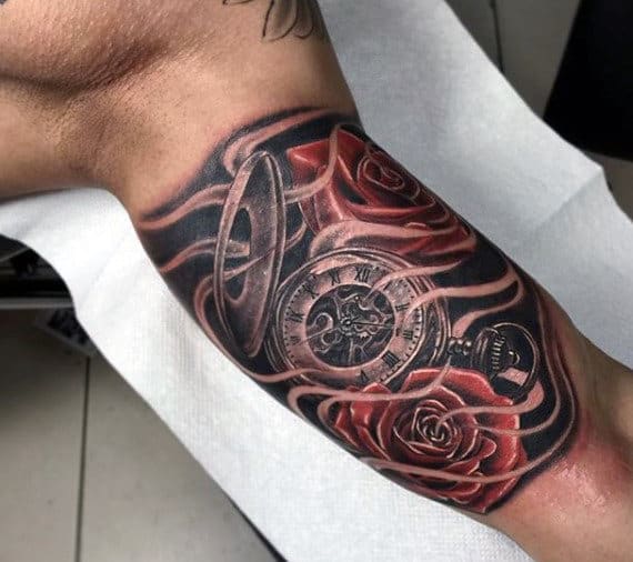 Clocks Tattoo For Men