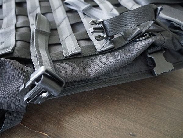 Closed Zippered Side Pocket With Buckles Removed Chrome Industries Barrage Cargo