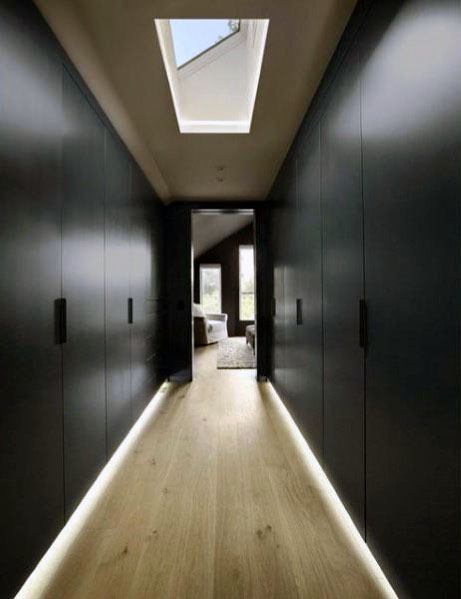 Closet Baseboard Lighting Design Inspiration