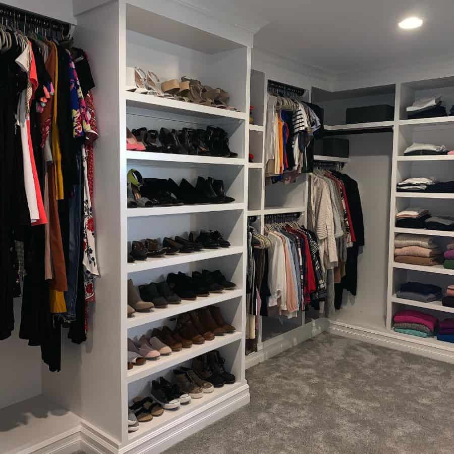 walk-in closet storage