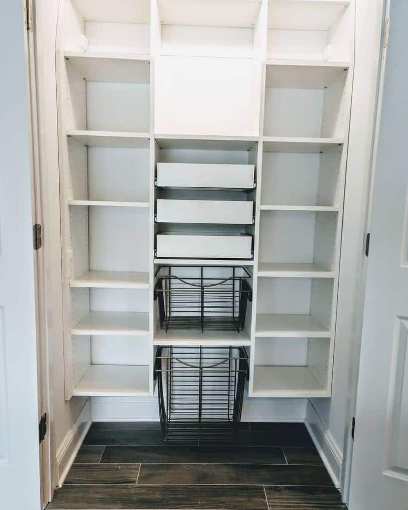empty closet pantry shelving ideas