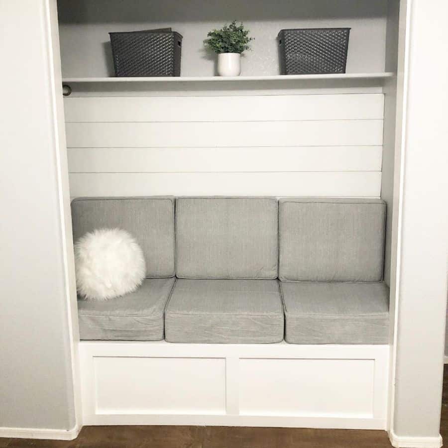 closet reading nook