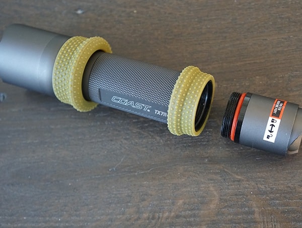 Coast Tx7r Flashlight Battery Tube Opened