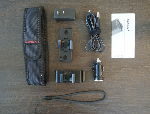 Coast Tx7r Flashlight Included Accessories