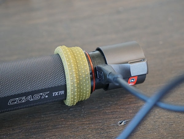 Coast Tx7r Flashlight Review Rechargeable Usb Cable Port