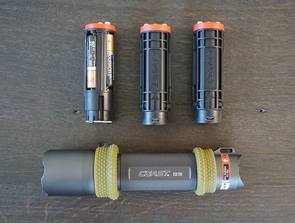 Coast Tx7r Flashlight With Battery Packs
