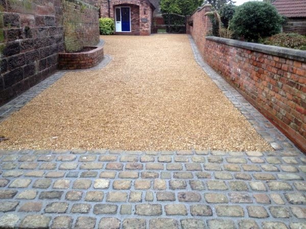 Cobblestone Gravel Driveway Ideas