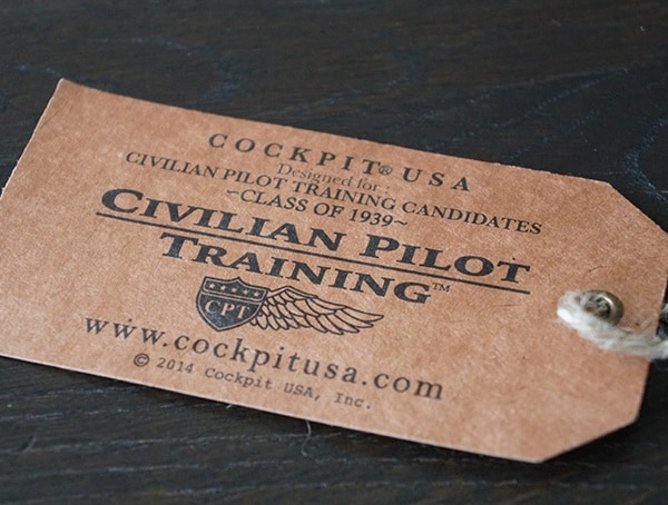 Cockpit Usa Civilian Pilot Training Collection Tag
