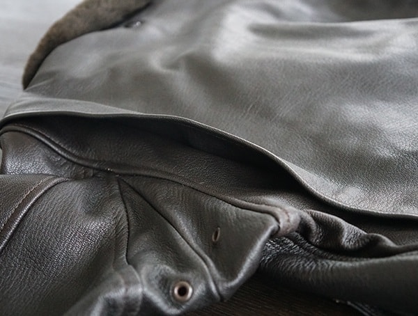 Cockpit Usa G 1 Flight Jacket Bi Swing Back Rear Shoulder Stiching Detail