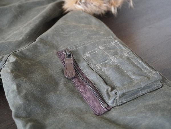 Cockpit Usa Mens Olive Mountain Ranger Parka Left Sleeve Pen Pencil Pocket