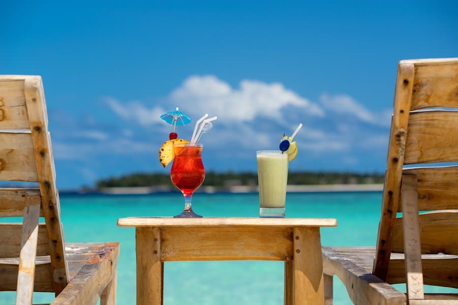 cocktail on the beach