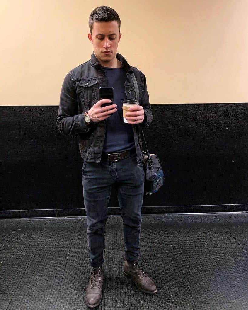 Coffee Denim Mens Style