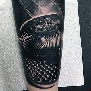 Coiled Snake Sleeve Animal Tattoo On Guy