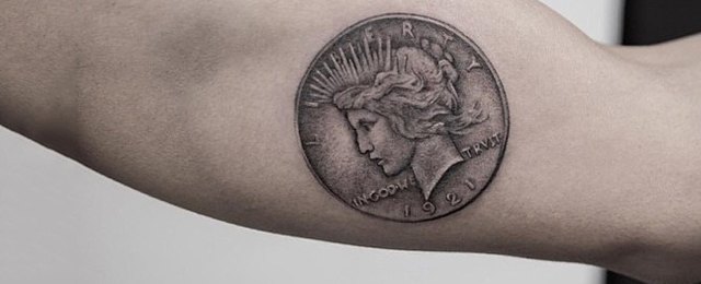 Coin Tattoo Ideas For Men