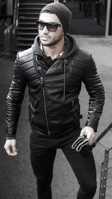 Cold Weather Winter Guys Leather Jacket How To Wear A Leather Jacket Outfits Style Ideas