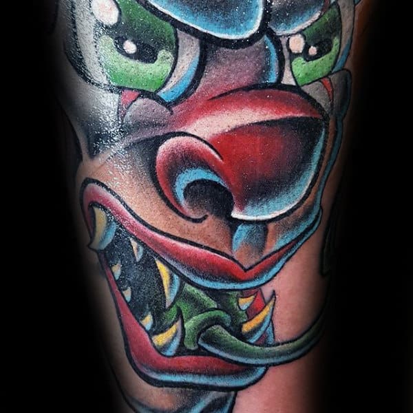 Colorful New School Guys Clown Tattoos