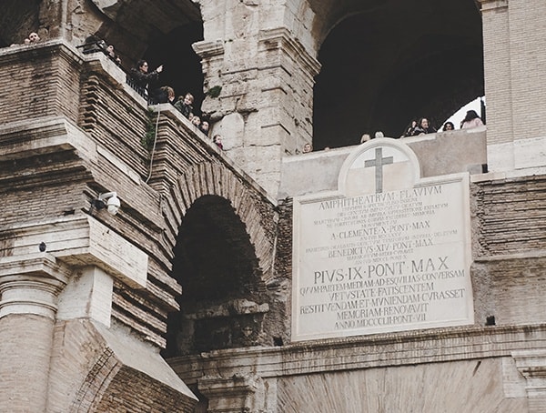 Colosseum Cross Catholic Church Detail