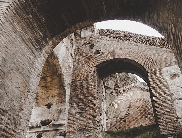 Colosseum Interior Stone Arches