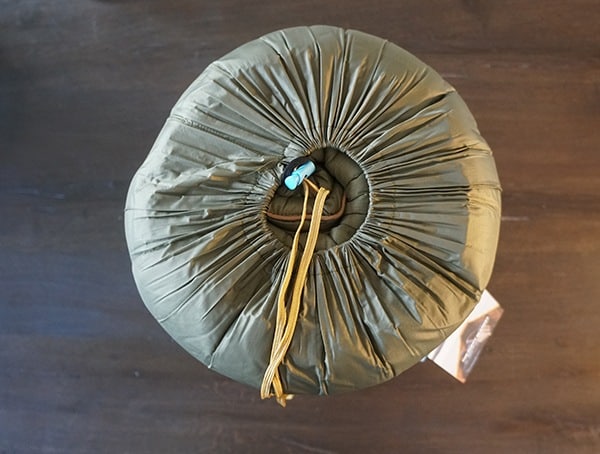 Compressed Rumpl Original Puffy Blanket Stuff Sack