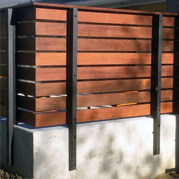 half-wall screen fence