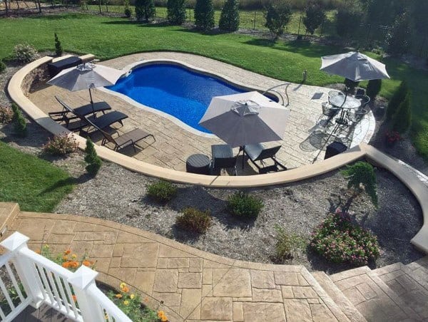 backyard patio with pool