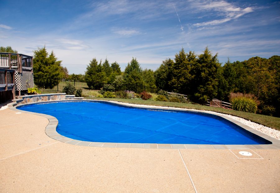 concrete paver pool deck