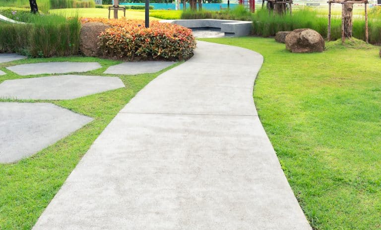 concrete walkway