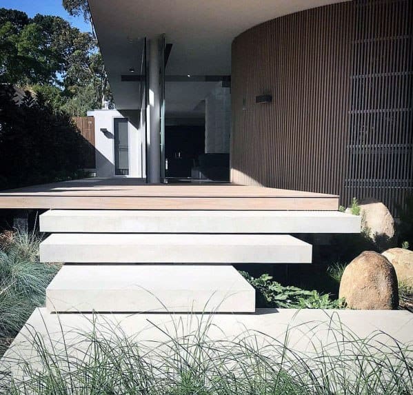 wide staircase concrete steps 