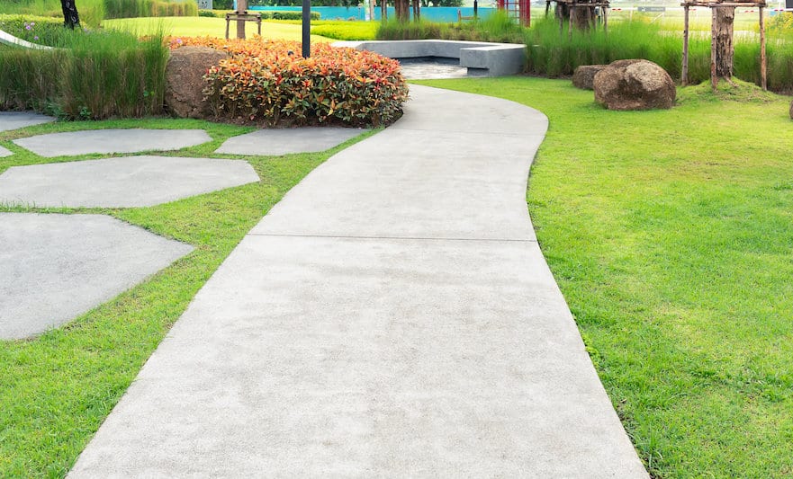 concrete walkway